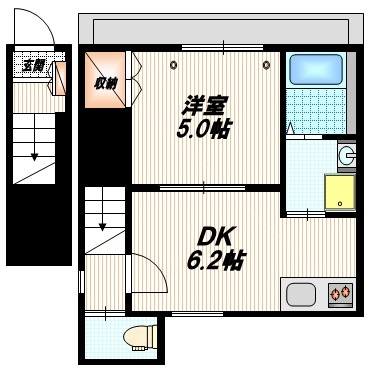 パークサイド荒川の間取り|★１フロア１世帯★綺麗な間取り★