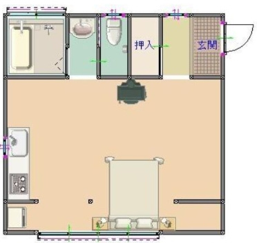 中古戸建　栗栖の間取り