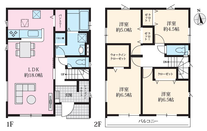 平塚市四之宮7丁目　新築戸建の間取り