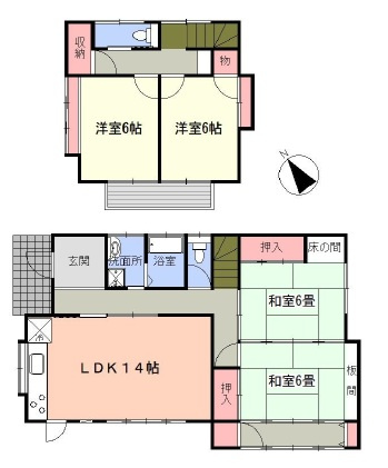 千葉市稲毛区小中台町の間取り
