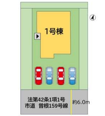 小倉南区中曽根6丁目3期の区画図