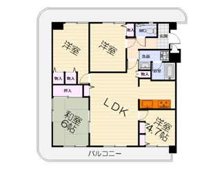 【間取り】 | ダイアパレス浜寺諏訪森