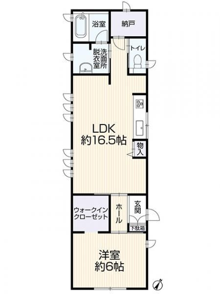 高崎市吉井町下長根　中古住宅の間取り