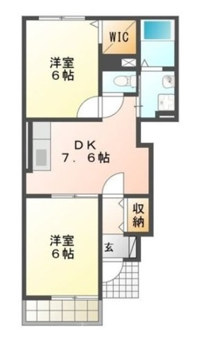 フレシール天伯 A棟の間取り