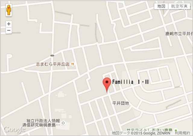Ｆａｍｉｌｉａ Ⅱの地図|案内図
