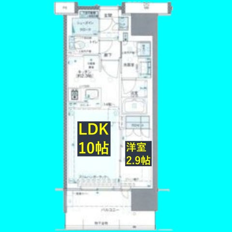 リニアゲートタワー名古屋の間取り