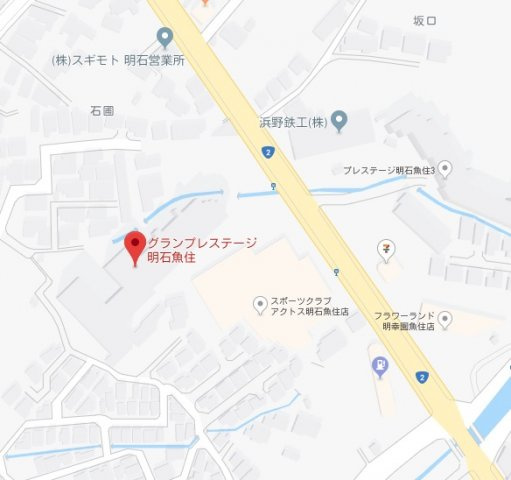 グランプレステージ明石魚住　3階の地図