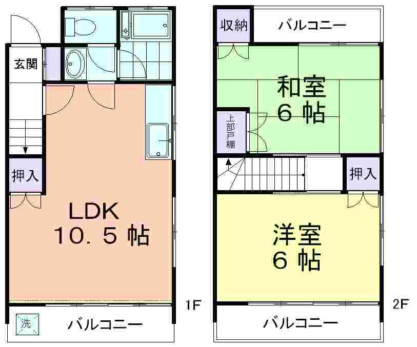 久米川ユートップⅠの間取り