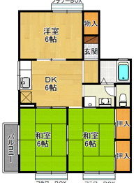メゾンフレールの間取り