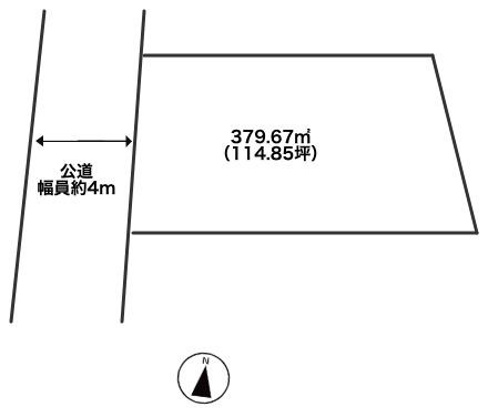 【土地図】 | 深谷市長在家　売地　全1区画　　
