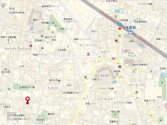 メゾンファミールの地図|★案内図★