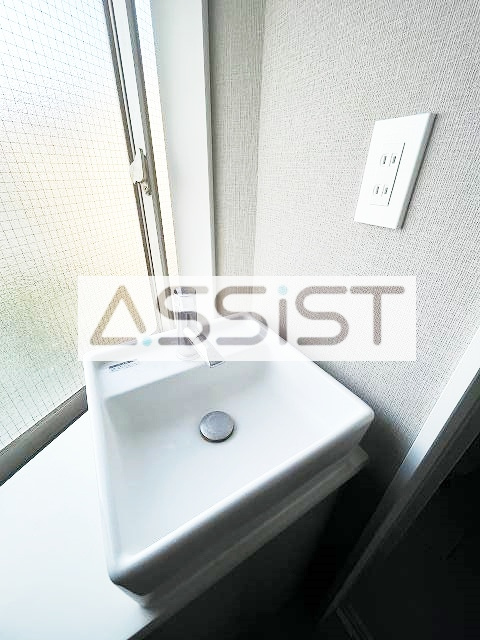 浜マンションの洗面所