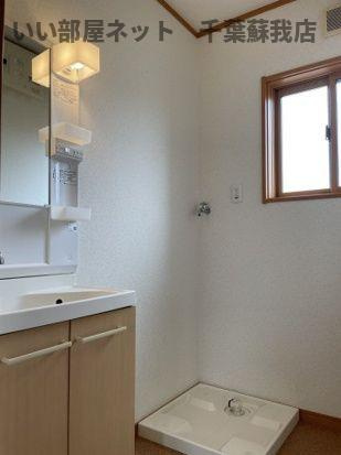 レジデンスおゆみ野B棟の洗面所|使いやすい洗面所です