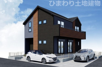 【外観】 | 座間市入谷東4丁目  1号棟 3期 | イメージパース（完成時に現況と異なる場合は現況優先となります）