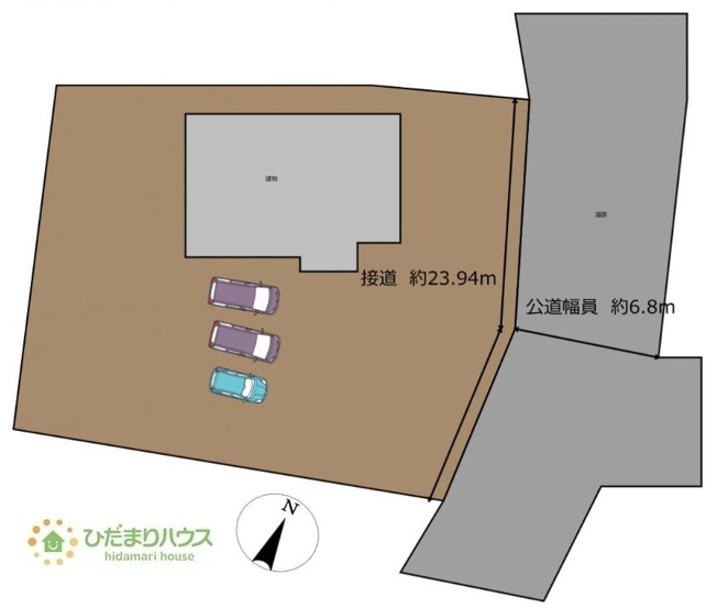 【区画図】 | つくば市栗原　中古戸建 | 敷地広々266坪！！