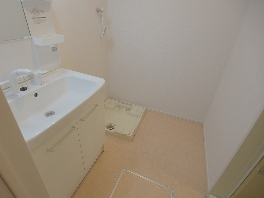 広島市安佐南区山本９丁目のアパートの洗面所