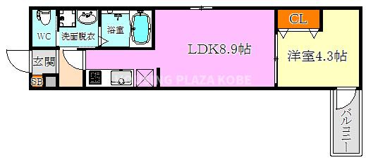 ALEGRIA垂水の間取り