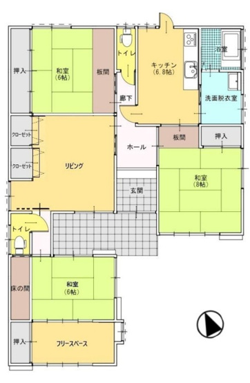 【間取り】 | 前橋市鳥取町　平屋　中古住宅