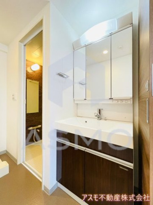 【洗面所】 | サンセリテ至誠会松崎町 | 同マンション別部屋　参考写真