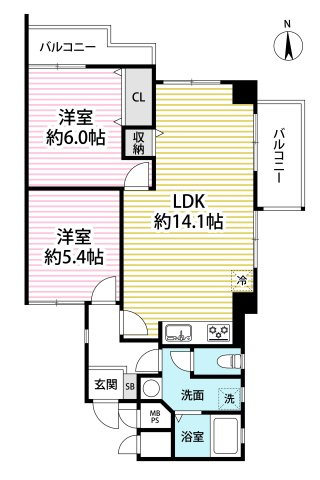 ２０２５年リフォーム済み即入居可◆ＪＲ桃山駅徒歩１分＆３沿線利用可◆エルシティ桃山の間取り