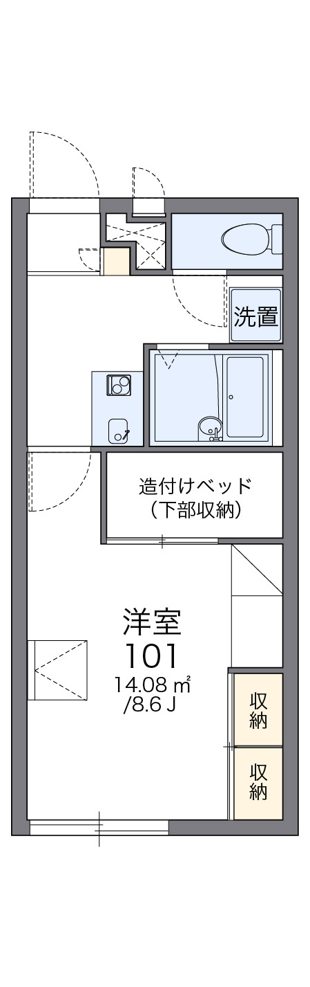レオパレスMORGENROTの間取り|画像2