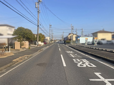 【前面道路含む現地写真】 | 四日市市河原田町 | 南側前面道路