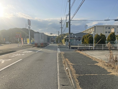 【前面道路含む現地写真】 | 四日市市河原田町 | 南側前面道路