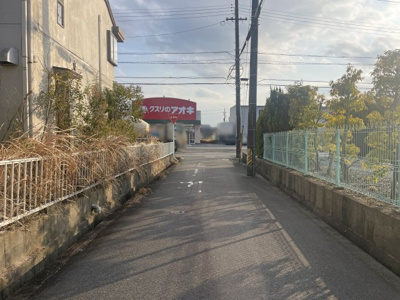 【前面道路含む現地写真】 | 四日市市河原田町 | 西側道路