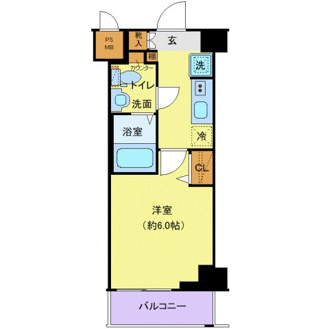 ディアレイシャス横浜サウスパレスの間取り
