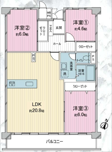 【間取り】の画像