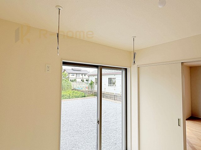 第2古河市諸川　新築戸建て　1号棟の設備|1階和室に便利なホスクリーン付き♪共働き家庭も嬉しい設備です！
