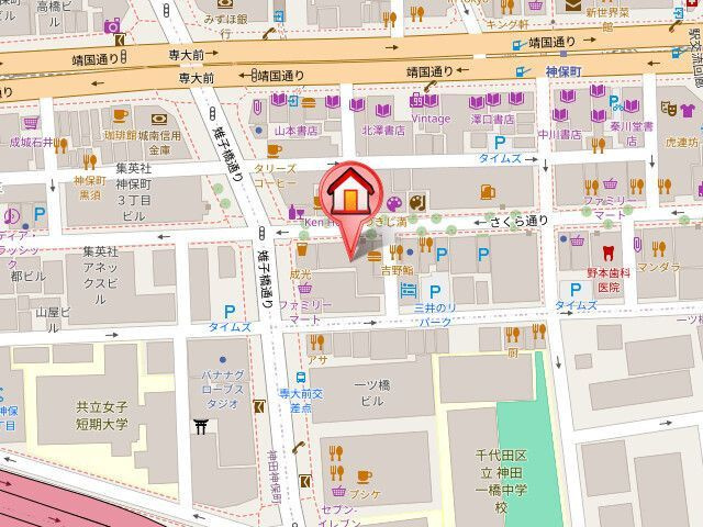 レジディア九段下の地図