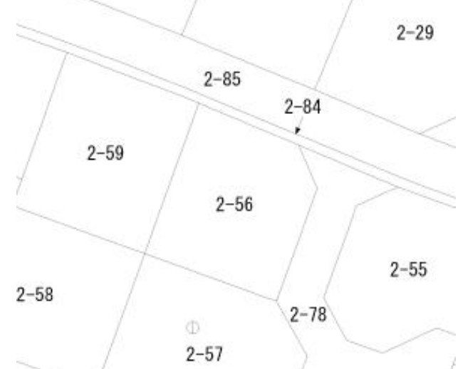 伊達市諏訪野２丁目　住宅用地の区画図