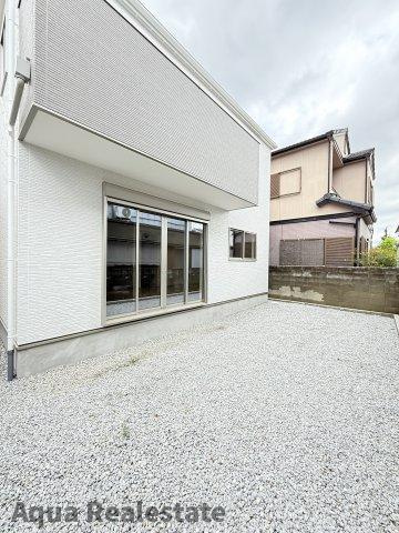 高松市木太町　新築戸建の庭|お庭の付いた物件です