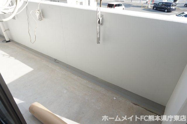 熊本市東区佐土原１丁目の賃貸マンションのバルコニー