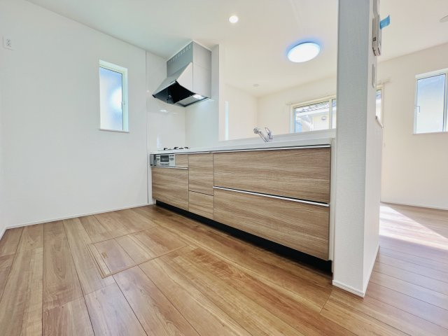 前橋市北代田町のキッチン|作業スペースも広くお料理も快適にできるキッチン♪