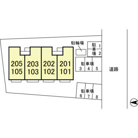 ソフィアコーポの区画図