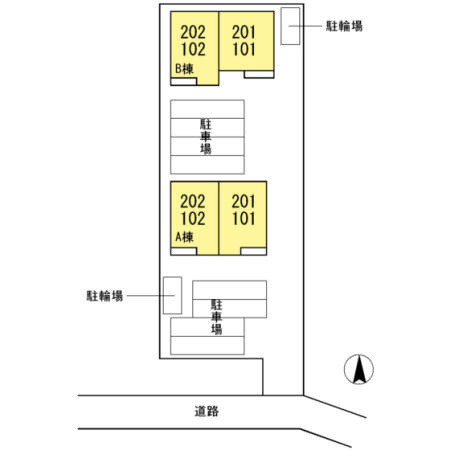 ソラーナ　Ｂの区画図