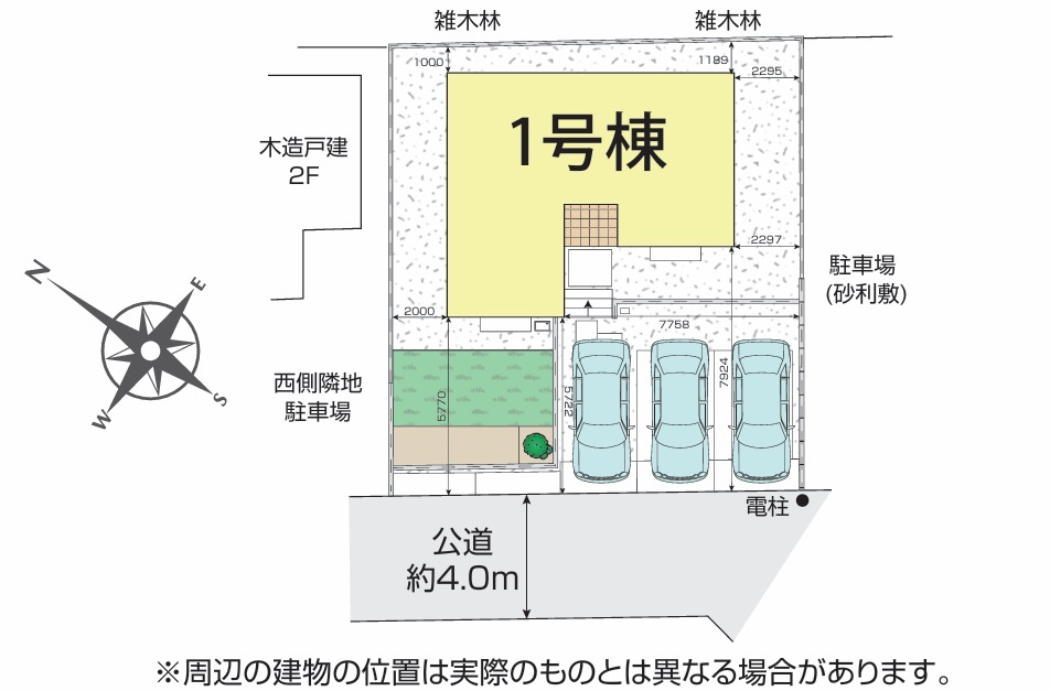 仲介手数料無料　狭山市北入曽　新築戸建　全１棟の間取り