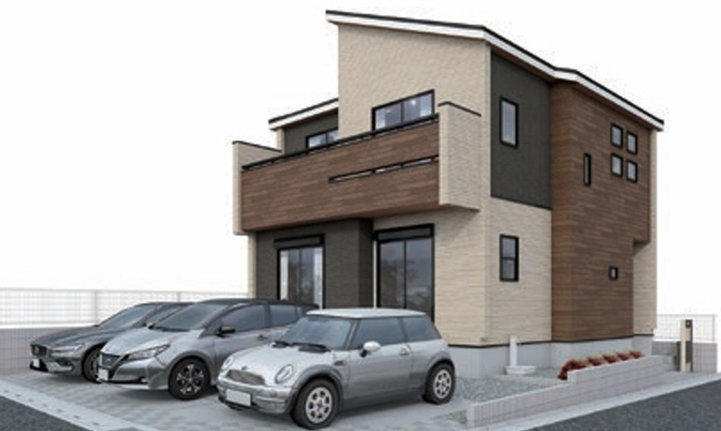 仲介手数料無料　入間市久保稲荷4丁目　新築戸建　全１棟の外観