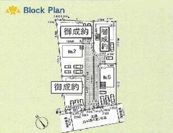 Cradle Garden桐生市相生町第17　新築住宅 2号棟の区画図