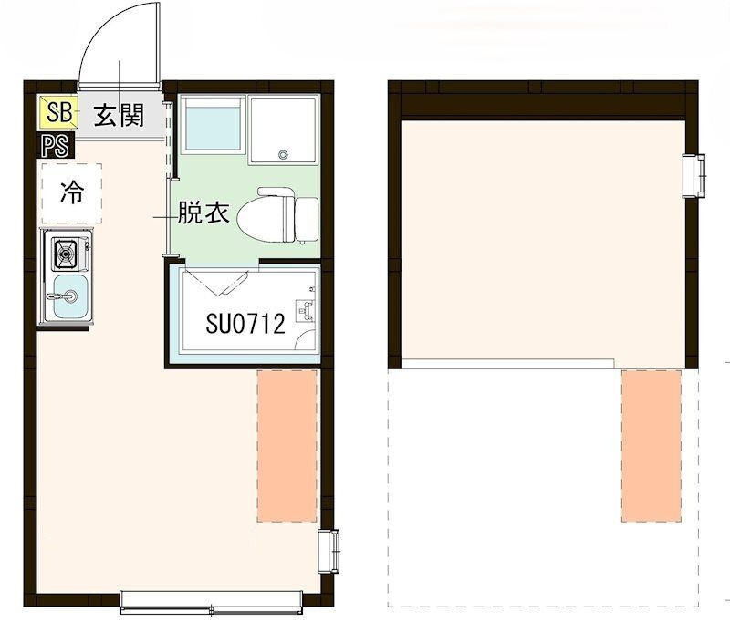 ＭＩ ＣＡＳＡ 平和台の間取り|間取りです。