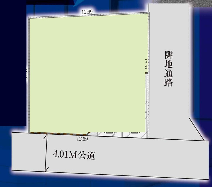 仲介手数料無料　GRAFARE 入間市東町19期　全１棟　の区画図