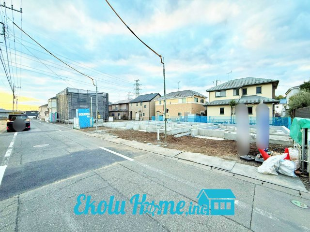 青梅市今寺4丁目　全3棟　１号棟の前面道路含む現地写真|2026年2月　撮影