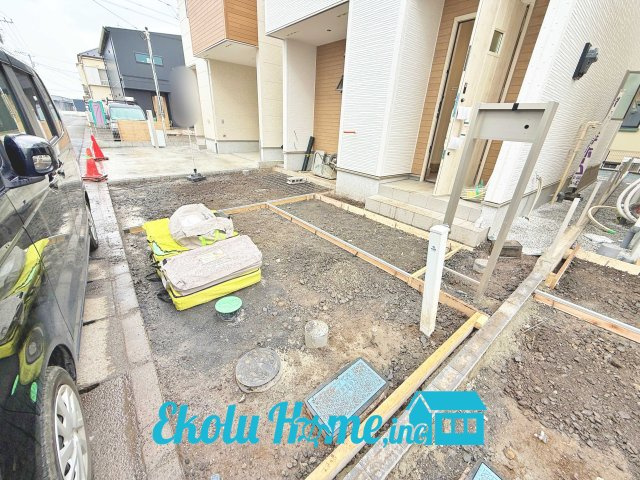青梅市今寺4丁目　全3棟　2号棟の駐車場|2026年4月　撮影