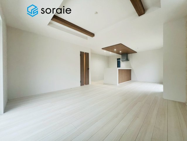 狭山市鵜ノ木7期　新築戸建ての居間・リビング|6/2　撮影