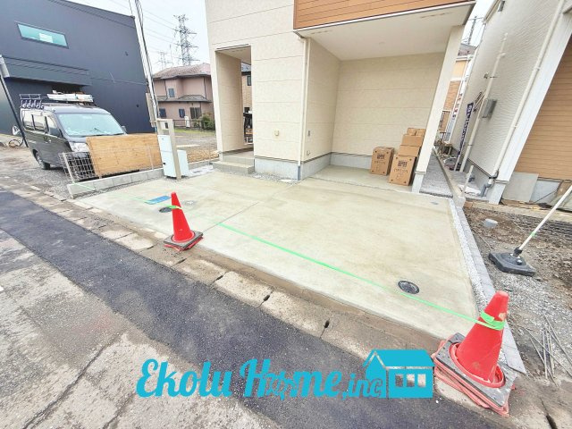 青梅市今寺4丁目　全3棟　3号棟の駐車場|2026年4月　撮影