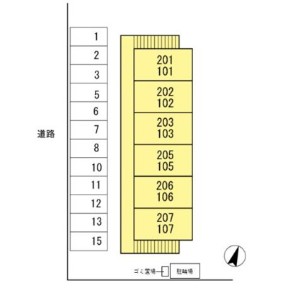 【区画図】 | コーポ・セジュール