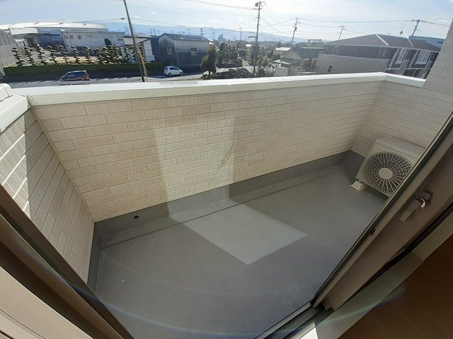 ブラン　ミュール　筑前Ⅲ番館Ｂのバルコニー|陽当たり良好なバルコニーです