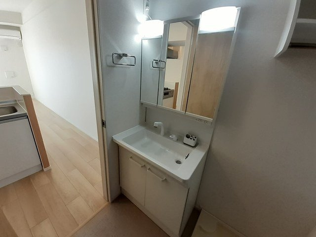 ブラン　ミュール　筑前Ⅲ番館Ｂの洗面所|使いやすい洗面所です